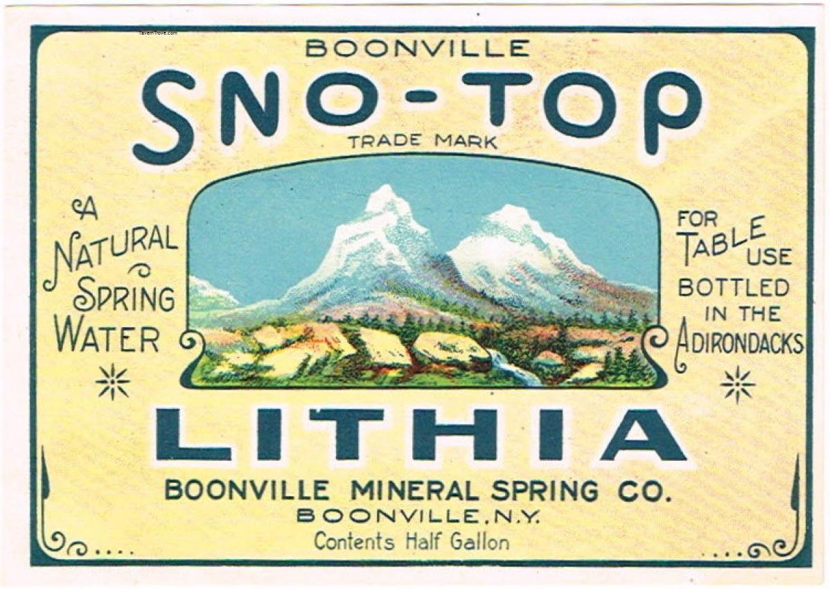 Sno-Top Lithia Water Boonville New York