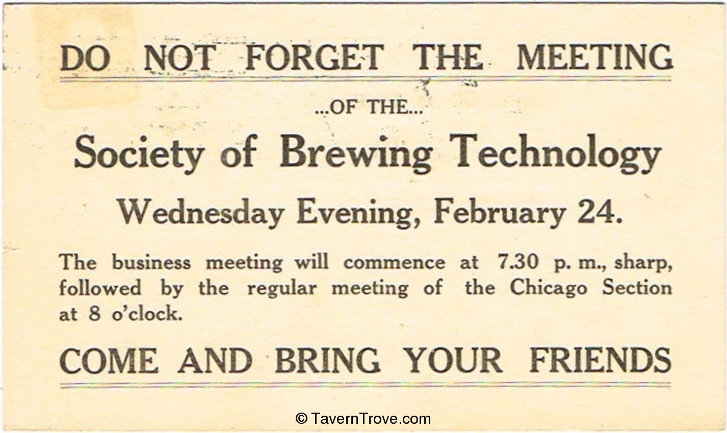 Society of Brewing Technology
