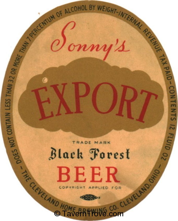 Sonny's Export Beer