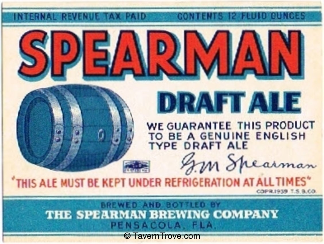 Spearman Draft Ale 
