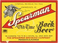 Spearman Old Time Bock Beer