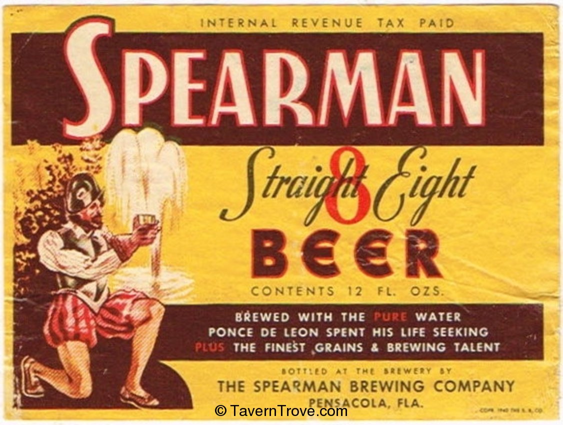 Spearman Straight Eight Beer 