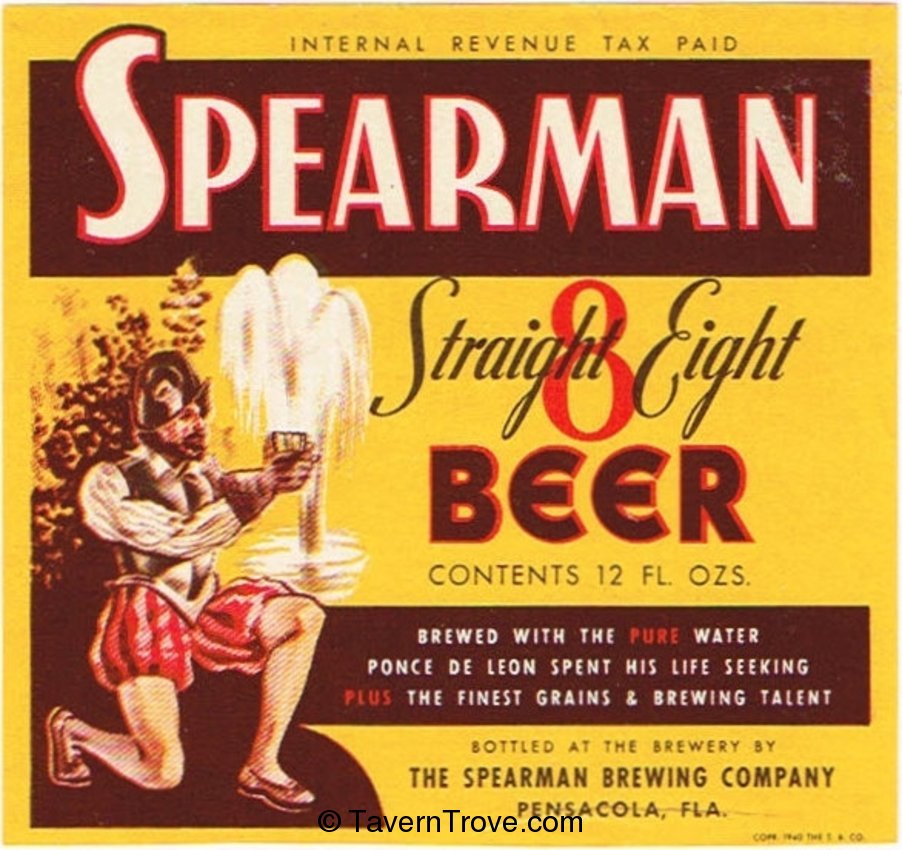 Spearman Straight Eight Beer