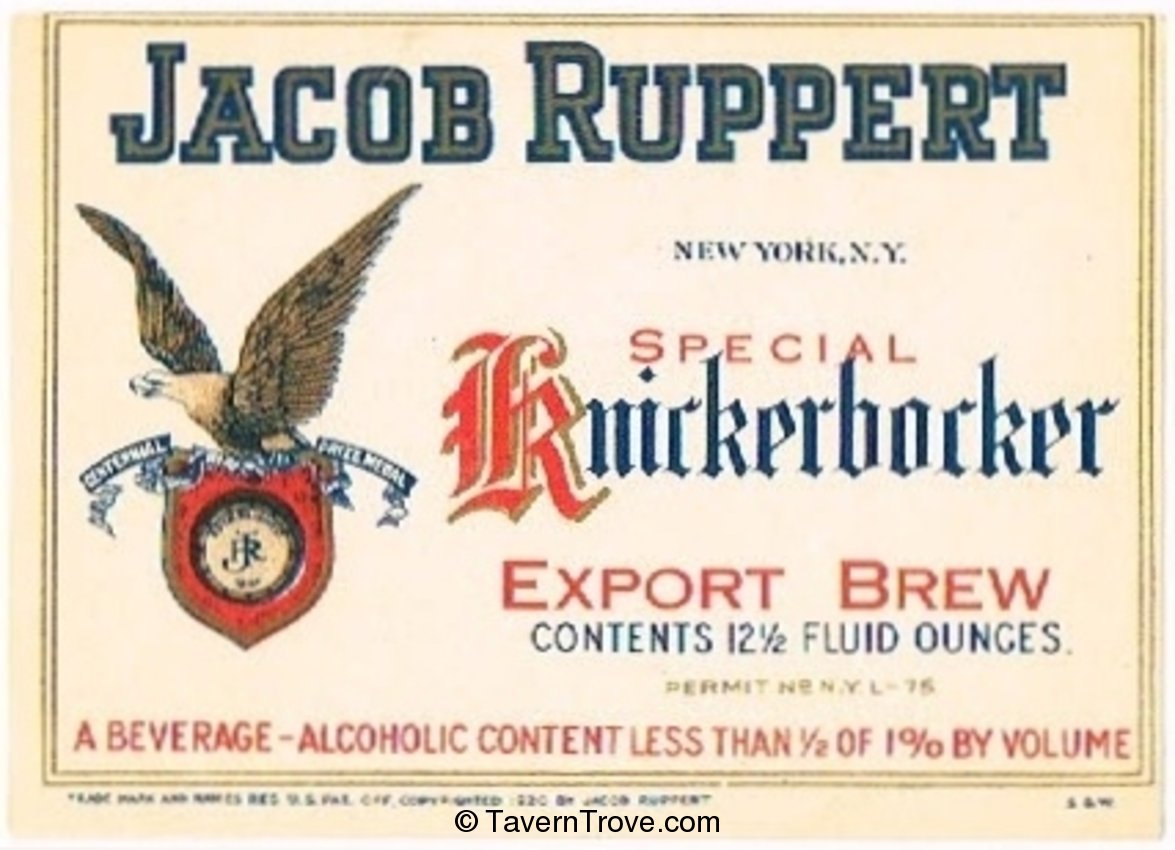 Special Knickerbocker Export Brew