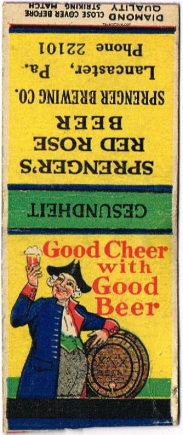 Sprenger's Red Rose Beer