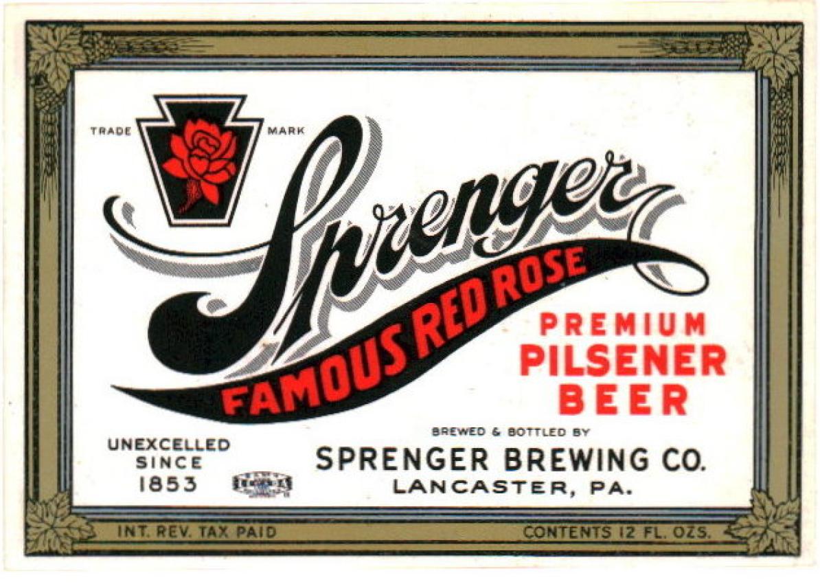 Sprenger Premium Pilsener Beer
