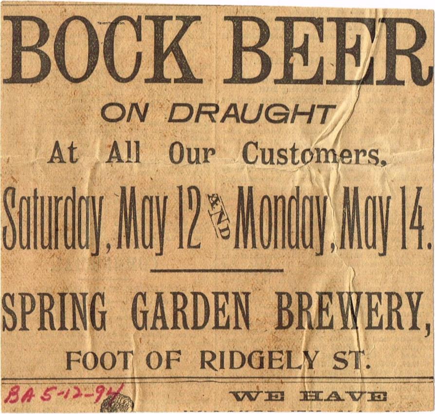 Spring Garden Bock Beer
