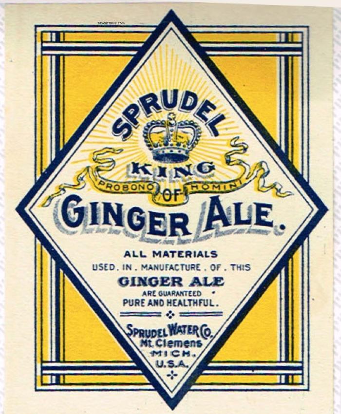 Sprudel King Of Ginger Ale Mt. Clemens Michigan