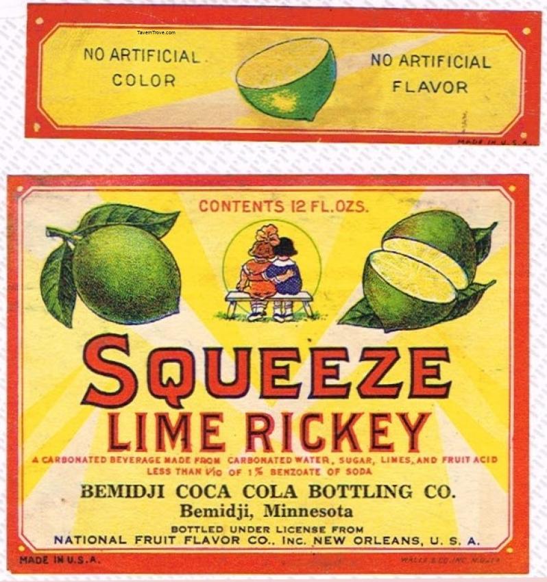 Squeeze Lime Rickey Bemidji Minnesota 12oz
