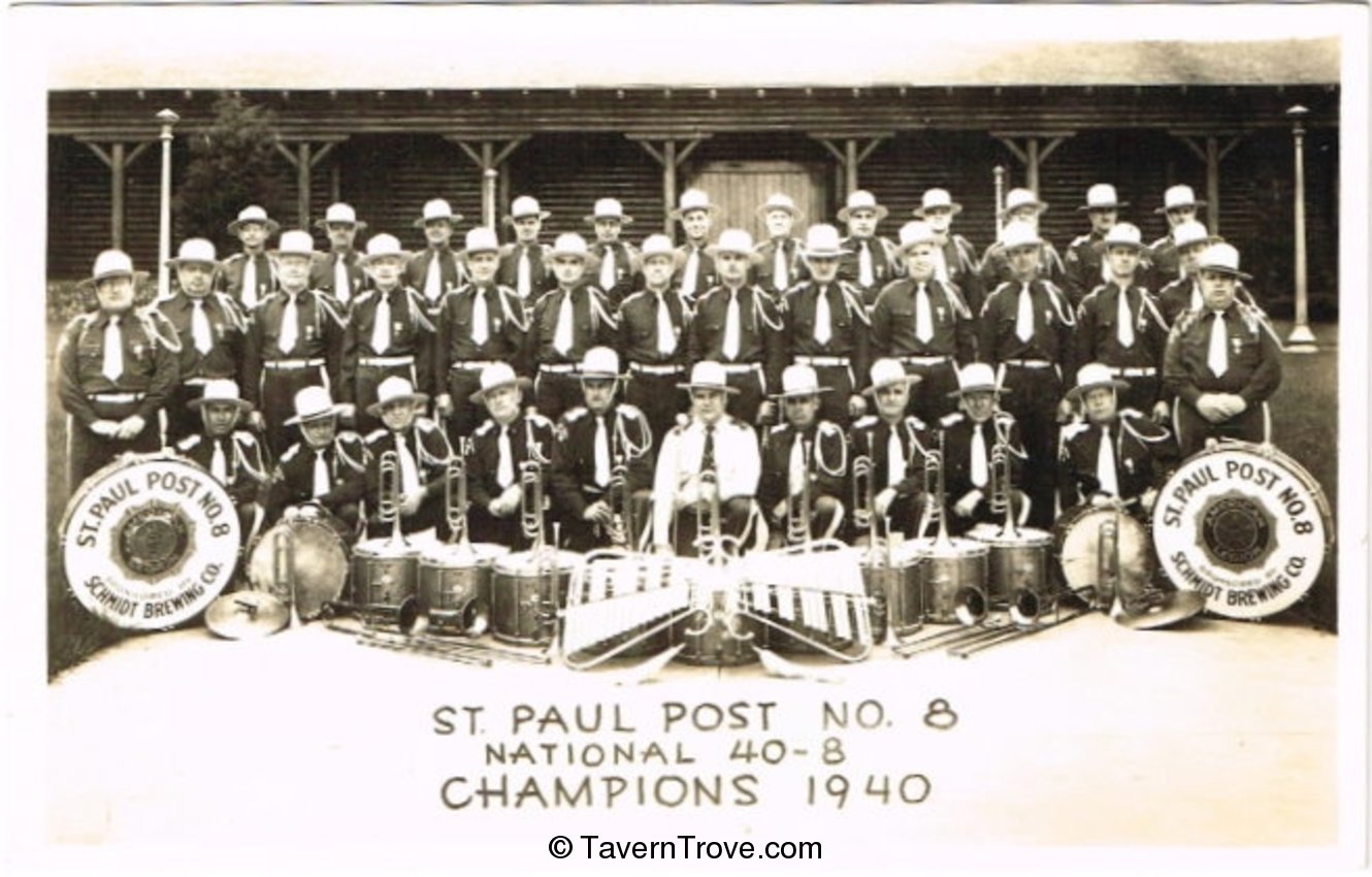 Schmidt Beer St. Paul Post #8 National Champions