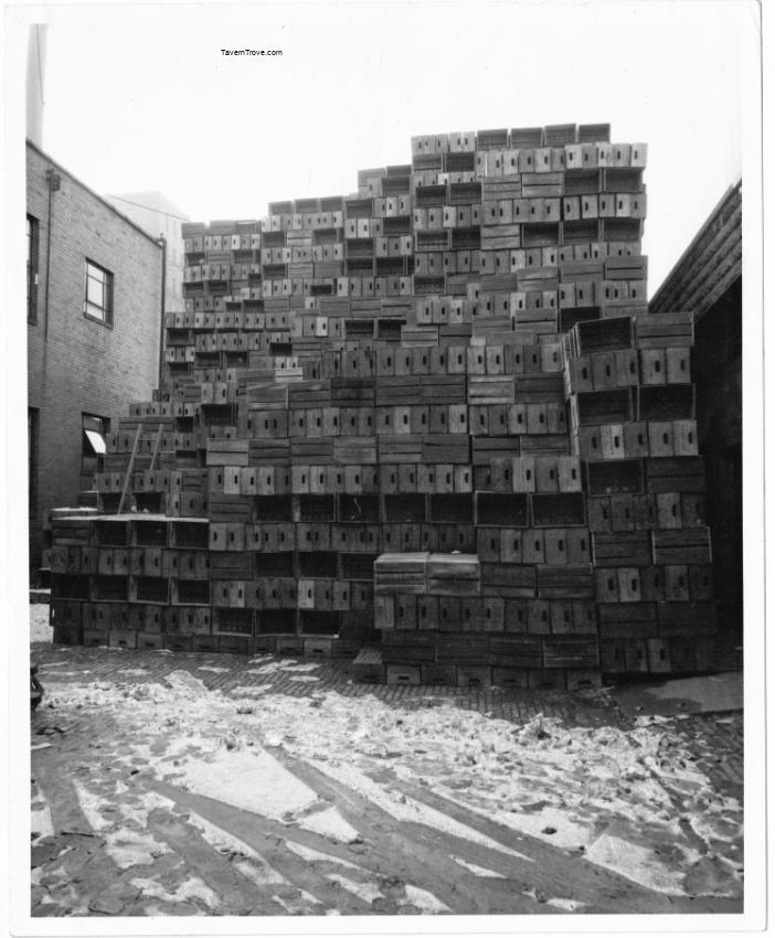 Stack of Wooden Duquesne Beer Crates
