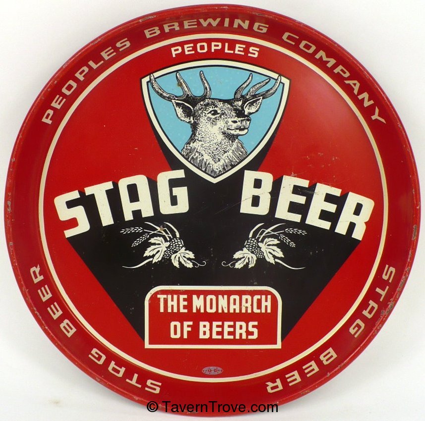 Item 6971 1938 Stag Beer Serving Tray