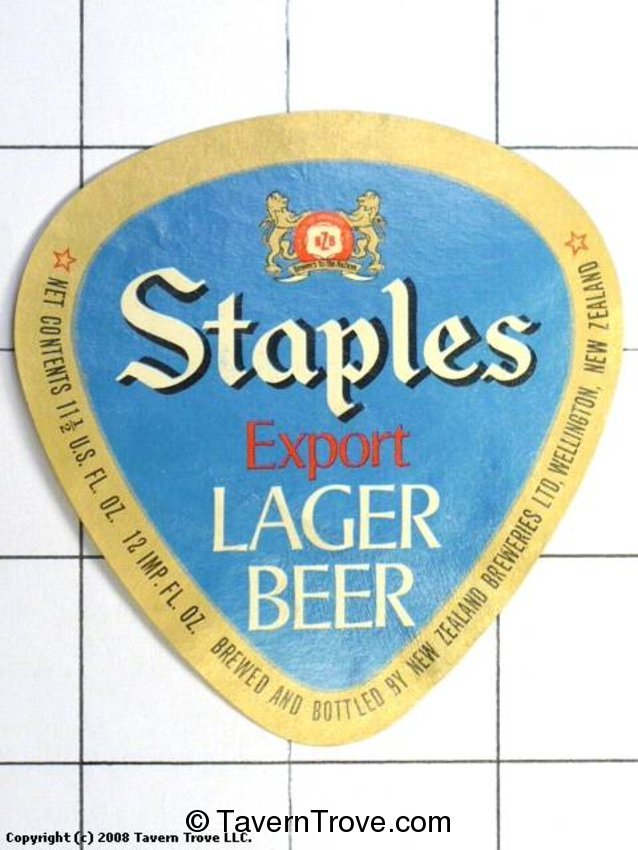 Staples Lager Beer