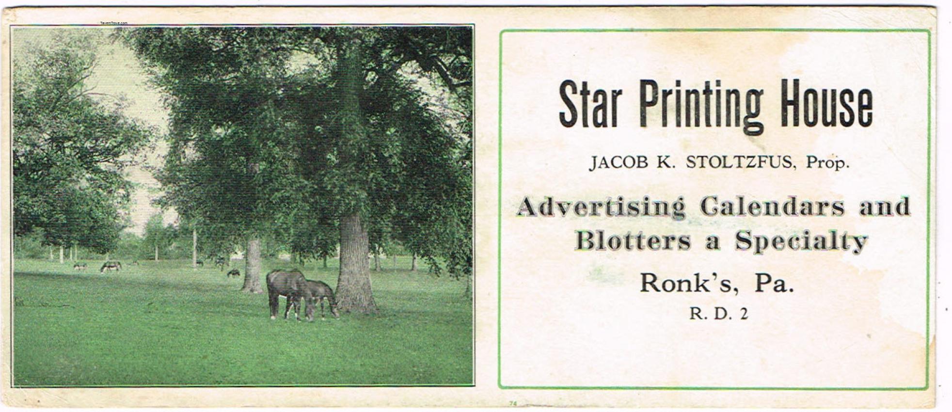 Star Printing House Ronks Lancaster County Pennsylvania