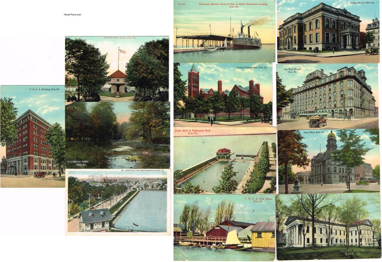 States Pennsylvania Erie Lot of 12