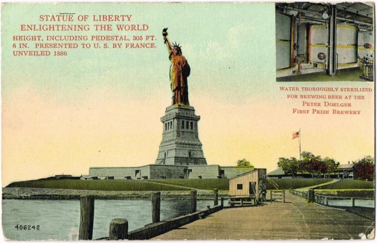 Peter Doelger Brewery Statue Of Liberty/Water Sterilizing Plant