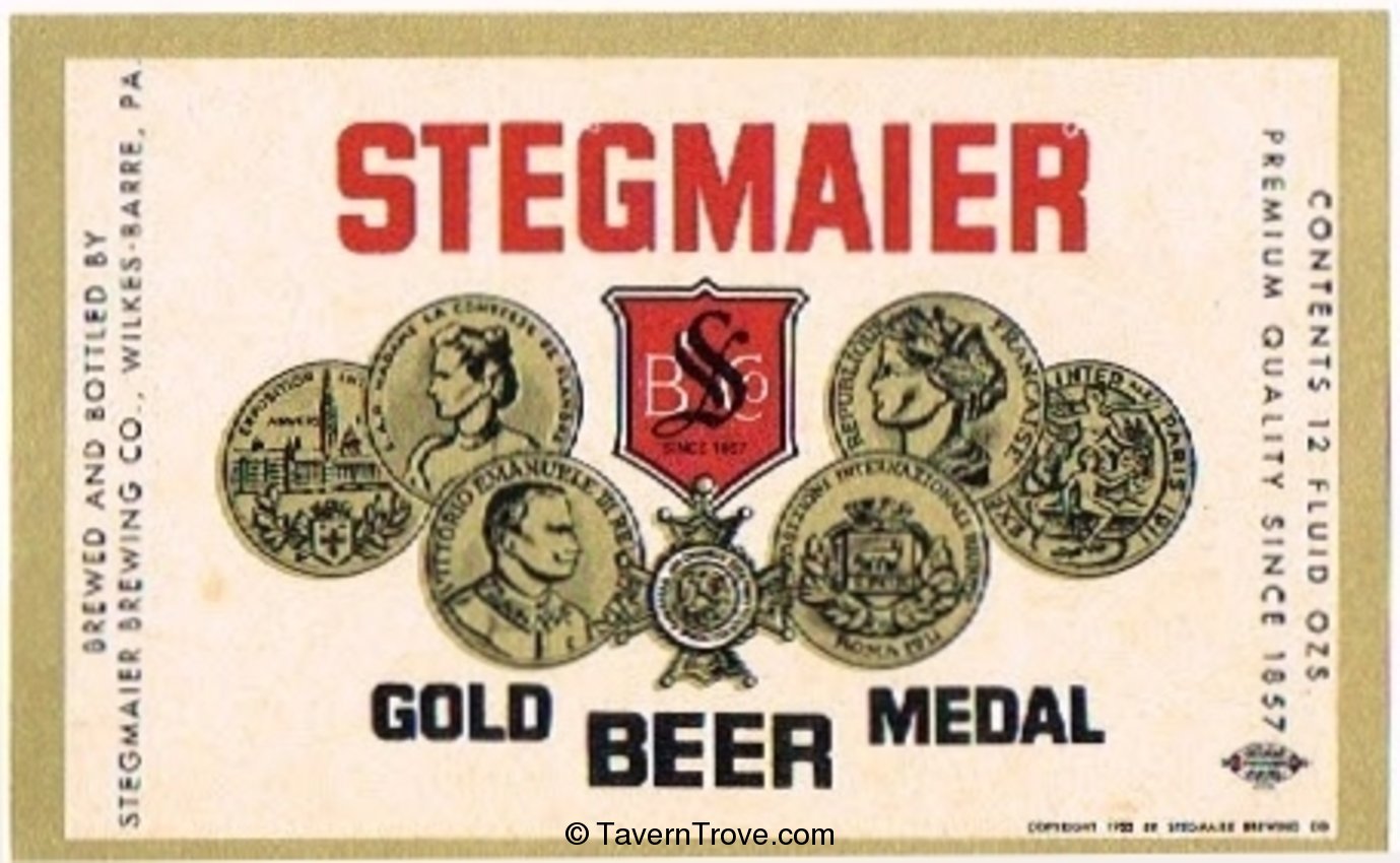 Stegmaier Gold Medal  Beer