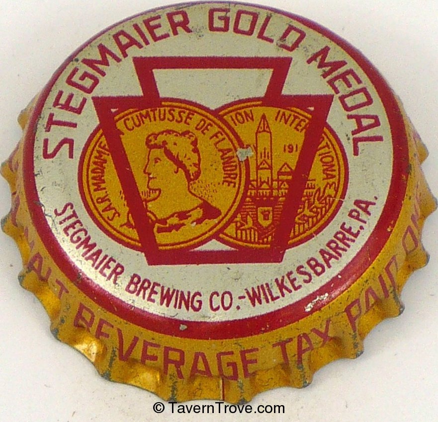 Stegmaier Gold Medal Beer ~PA Pint Tax