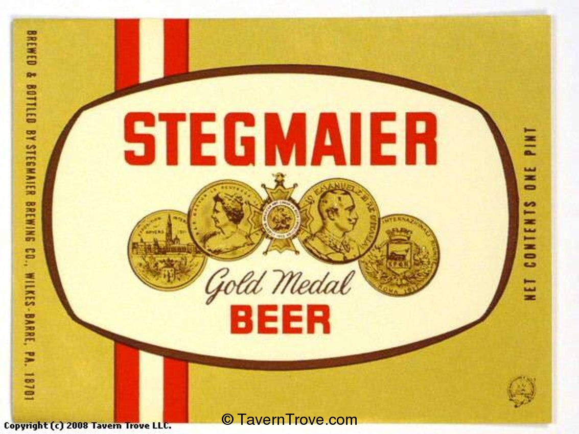Stegmaier Gold Medal Beer