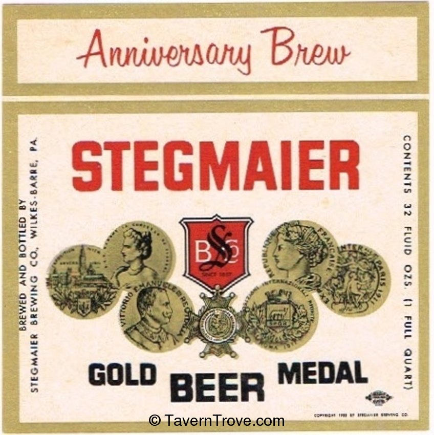 Stegmaier Gold Medal Beer
