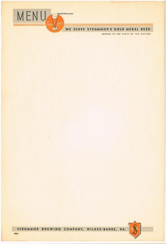 Stegmaier's Gold Medal Beer