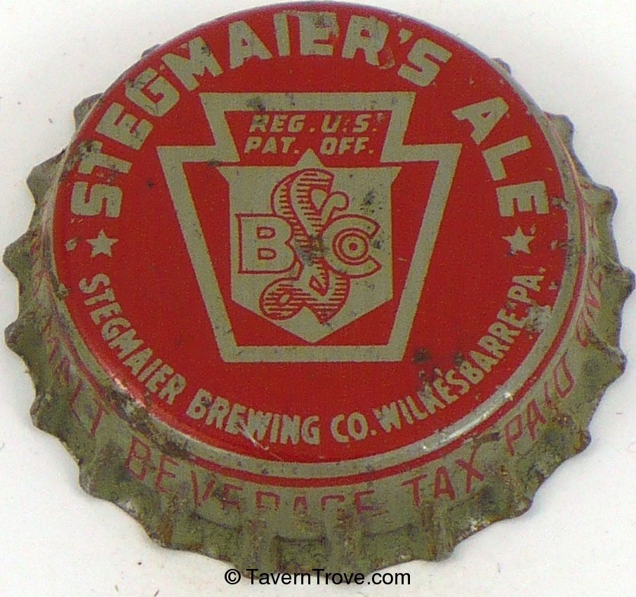 Stegmaier's Ale ~PA Pint Tax 