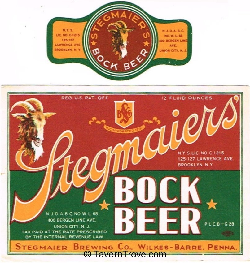 Stegmaier's Bock Beer