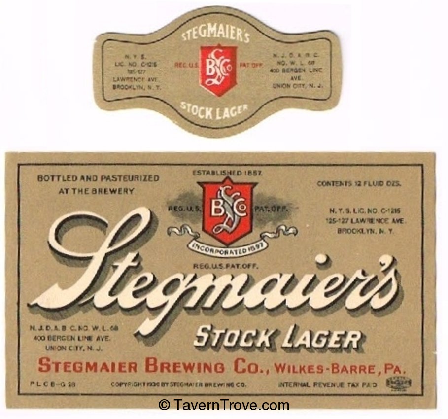 Stegmaier's Stock Lager