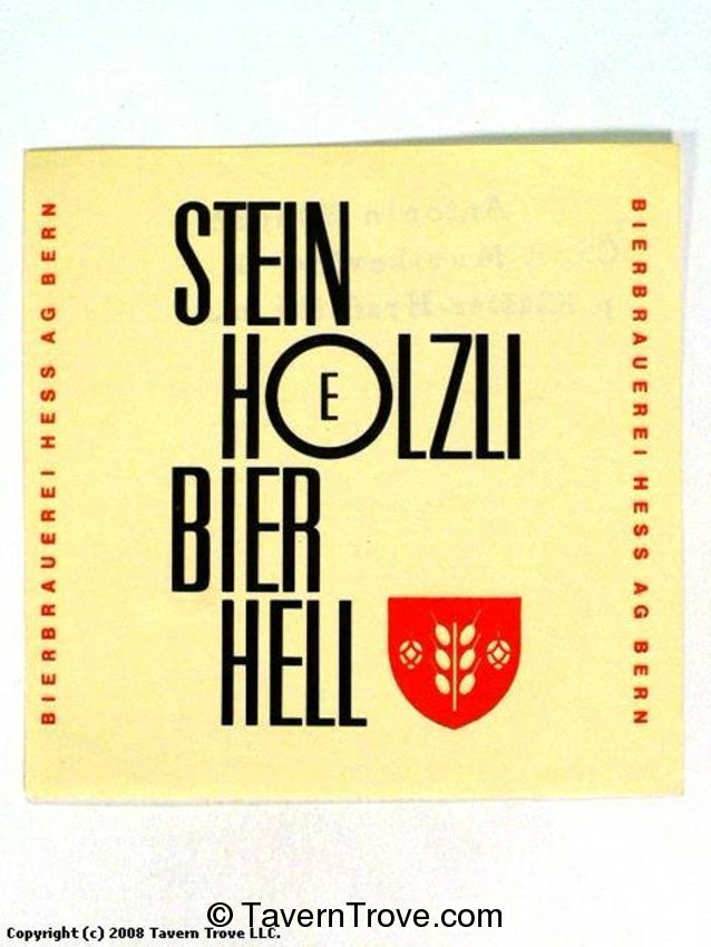 Stein Hoelzli Bier Hell