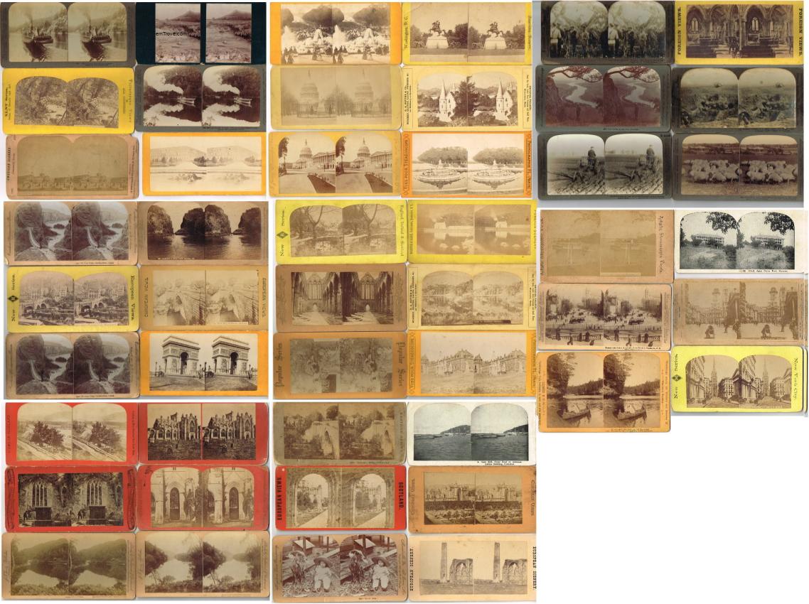 Stereocard Photos Lot of 48