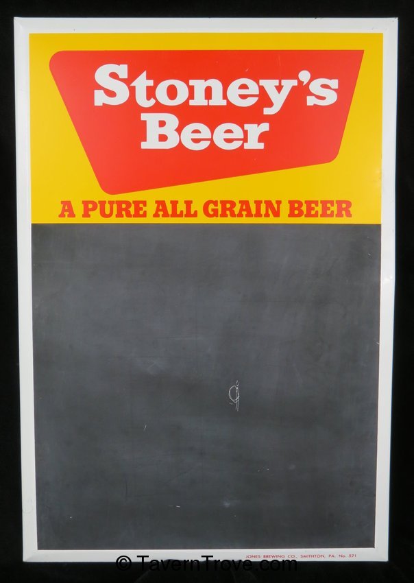 Stoney's Beer Menuboard