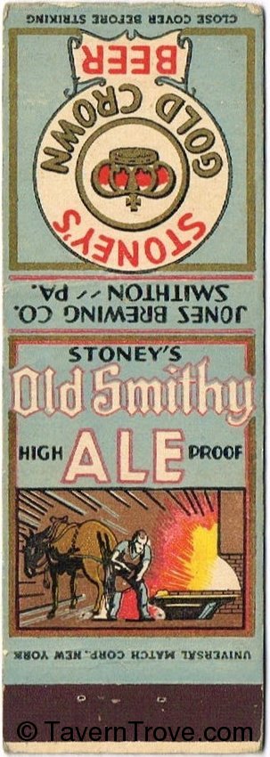 Stoney's Gold Crown Beer Old Smithy Ale/