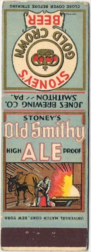 Stoney's Gold Crown Beer Old Smithy Ale