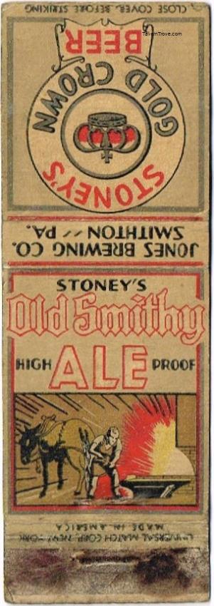 Stoney's Gold Crown Beer Old Smithy Ale Dupe