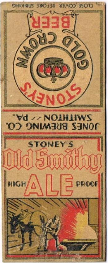 Stoney's Gold Crown Beer Old Smithy Ale Dupe
