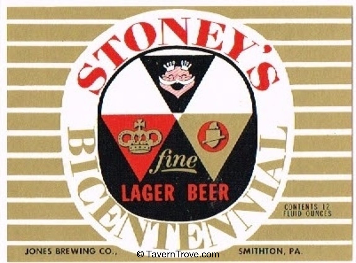Stoney's Bicentennial Lager Beer