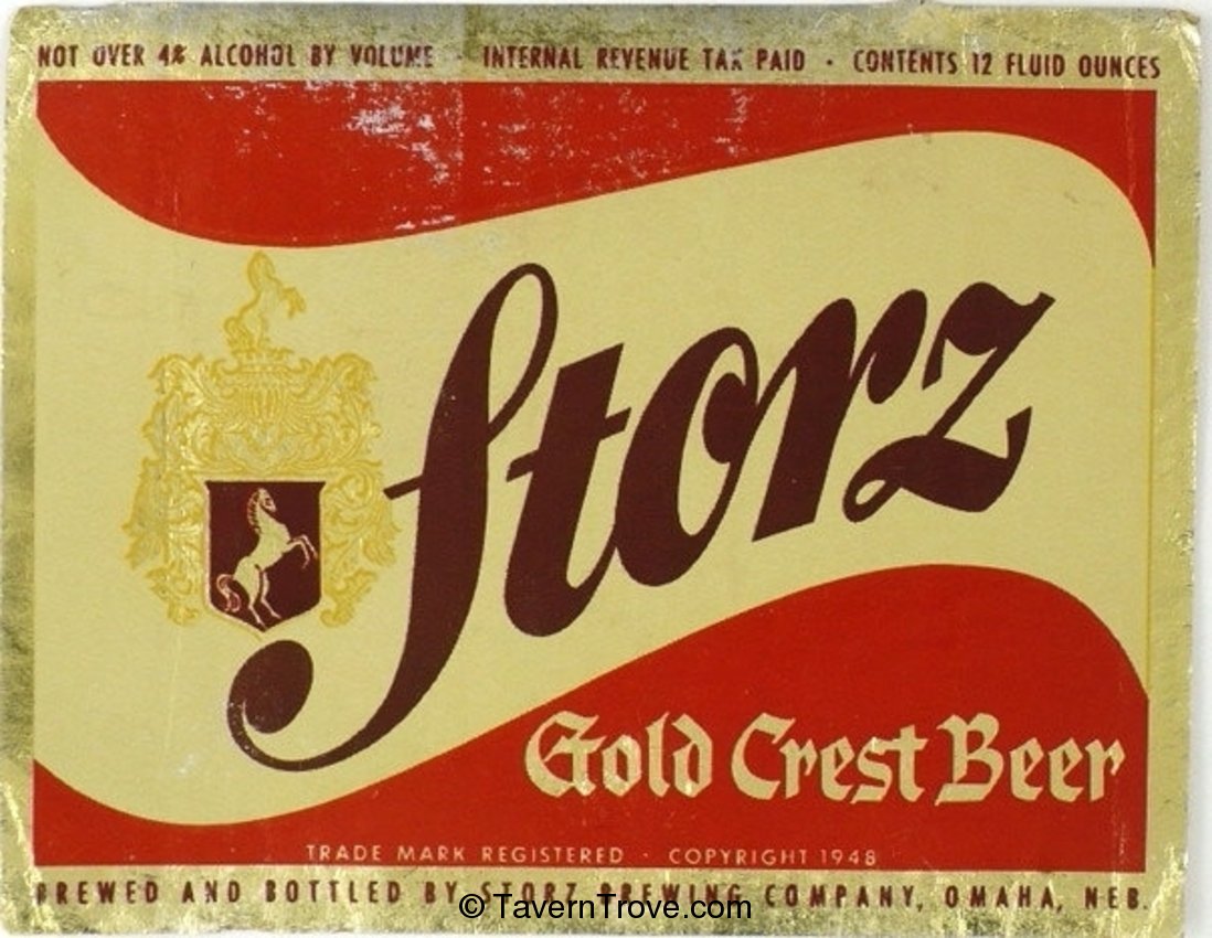 Storz Gold Crest Beer