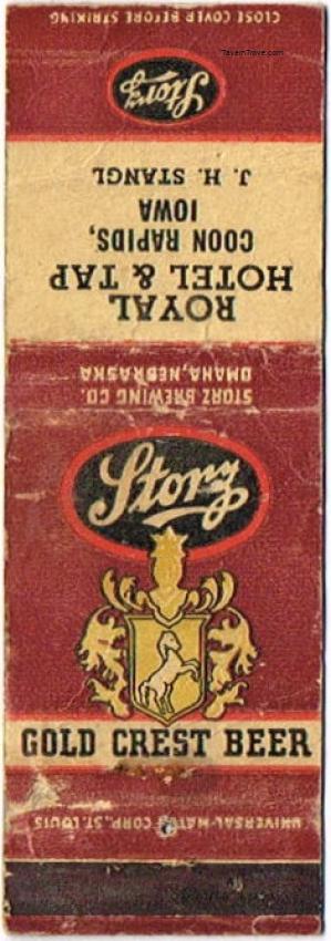 Storz Gold Crest Beer