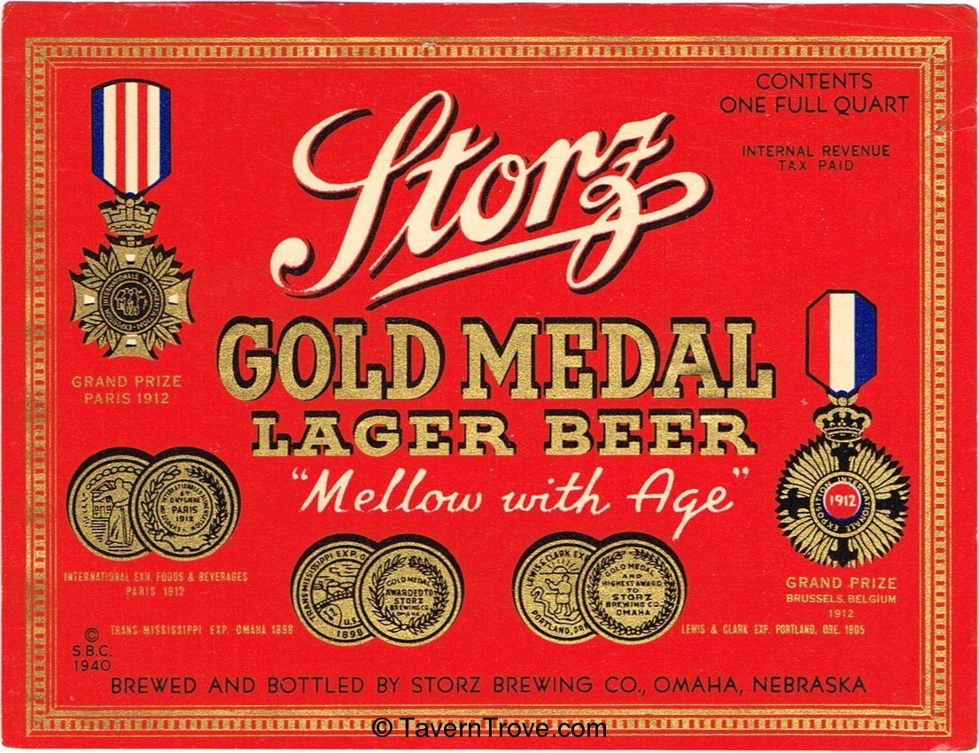 Storz Gold Medal Lager Beer