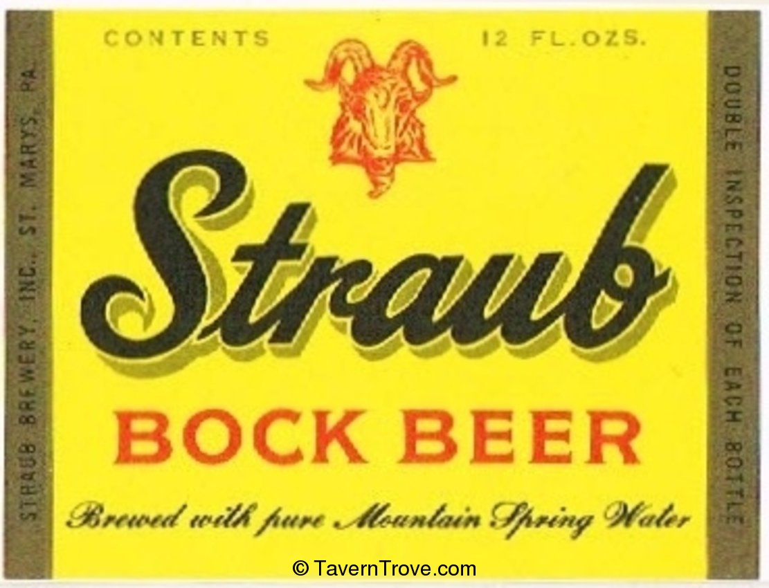 Straub Bock Beer