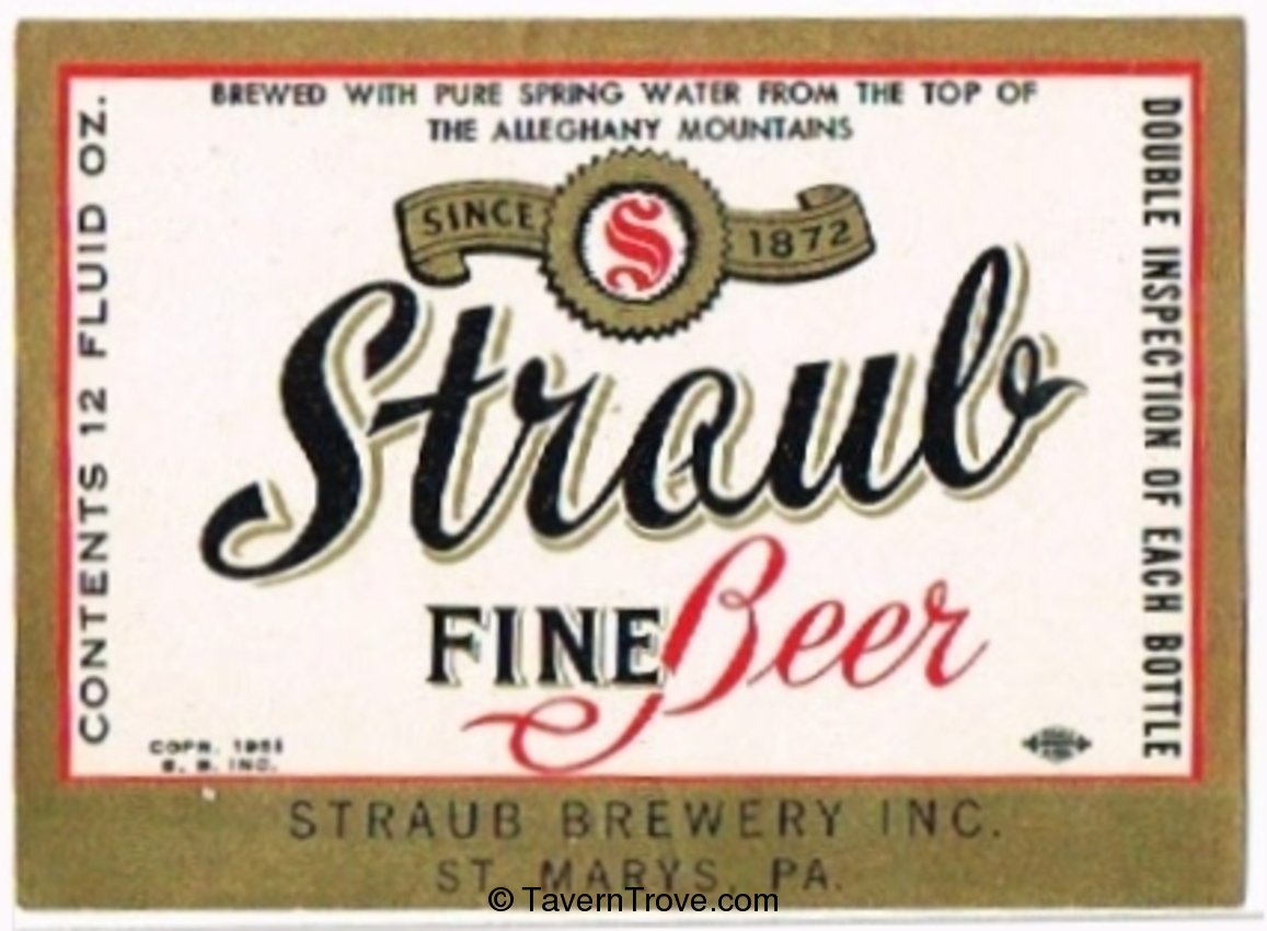 Straub Fine  Beer