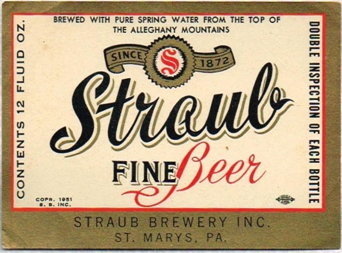 Straub Fine  Beer