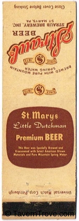 Straub/St. Marys Little Dutchman Beer