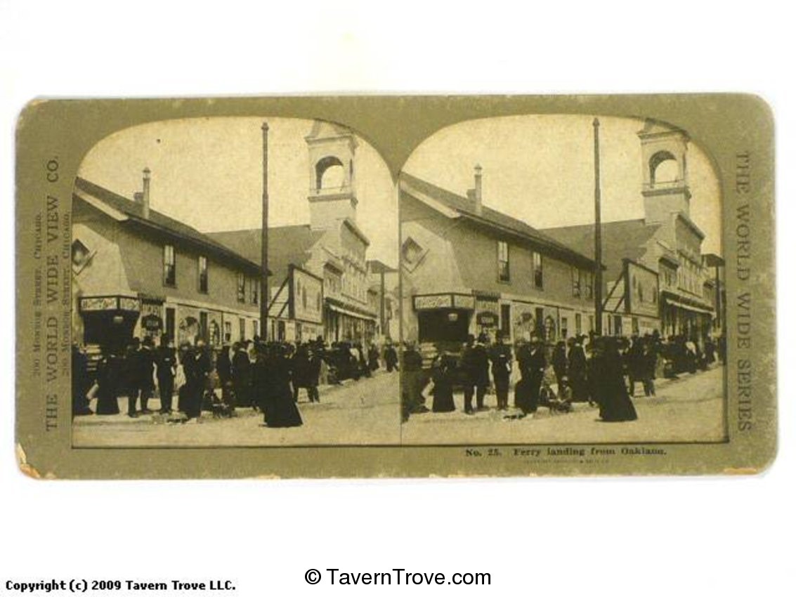 Street Scene Stereoview (Wunder Beer)