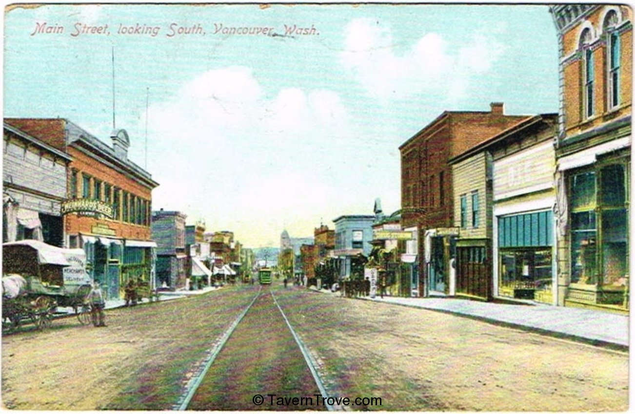 Weinhard's Beer sign on Main Street, Vancouver, Washington