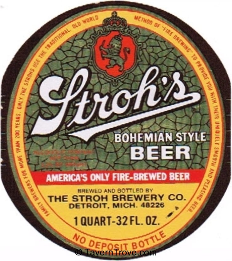 Stroh's Bohemian Beer 