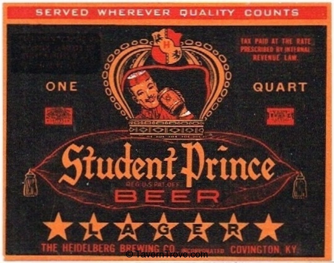 Student Prince Lager Beer
