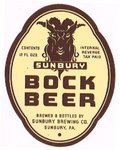 Sunbury Bock Beer