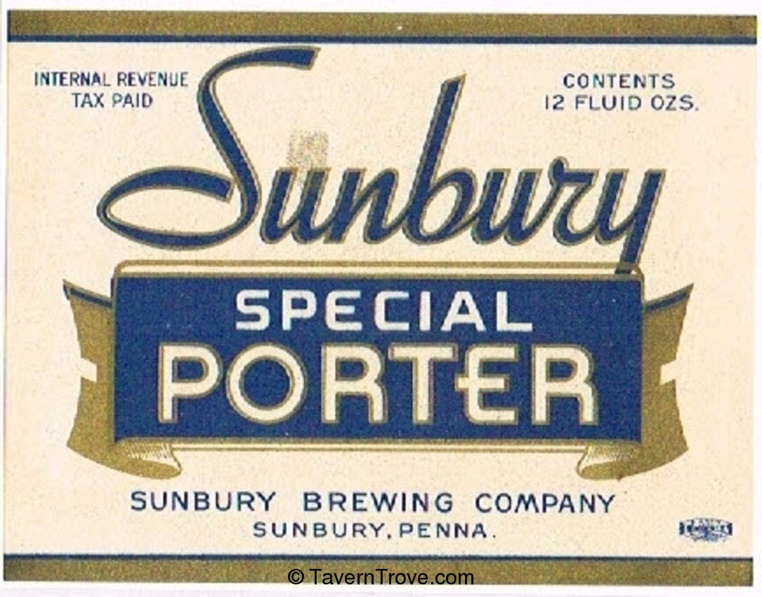 Sunbury Special  Porter