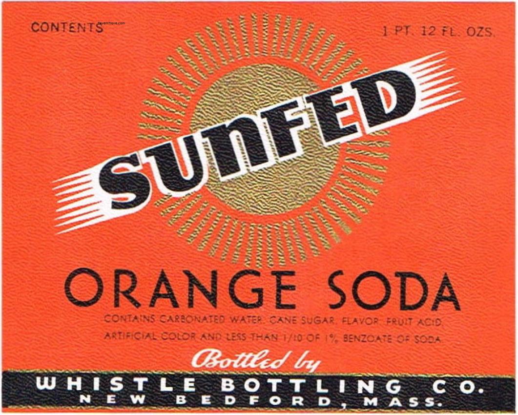 Sunfed Orange Soda Whistle New Bedford Massachusetts